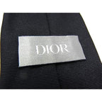 Dior 98% Silk And 1% Polyester Tie Black Fs2223 — view 3