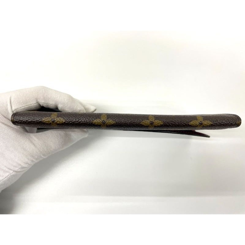 Louis Vuitton Monogram Portefeuille Emilie Zipper Long Wallet Brown — view 3