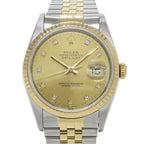 Rolex Datejust Watch Yellow