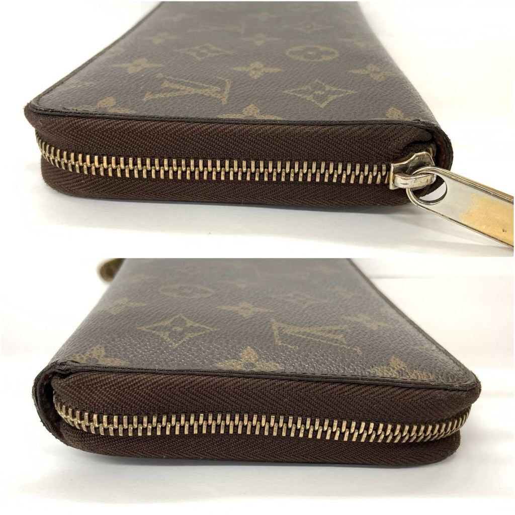 Louis Vuitton Monogram Zippy Organizer Round Zipper Long Wallet Brown — view 3