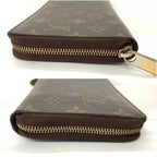 Louis Vuitton Monogram Zippy Organizer Round Zipper Long Wallet Brown — view 3
