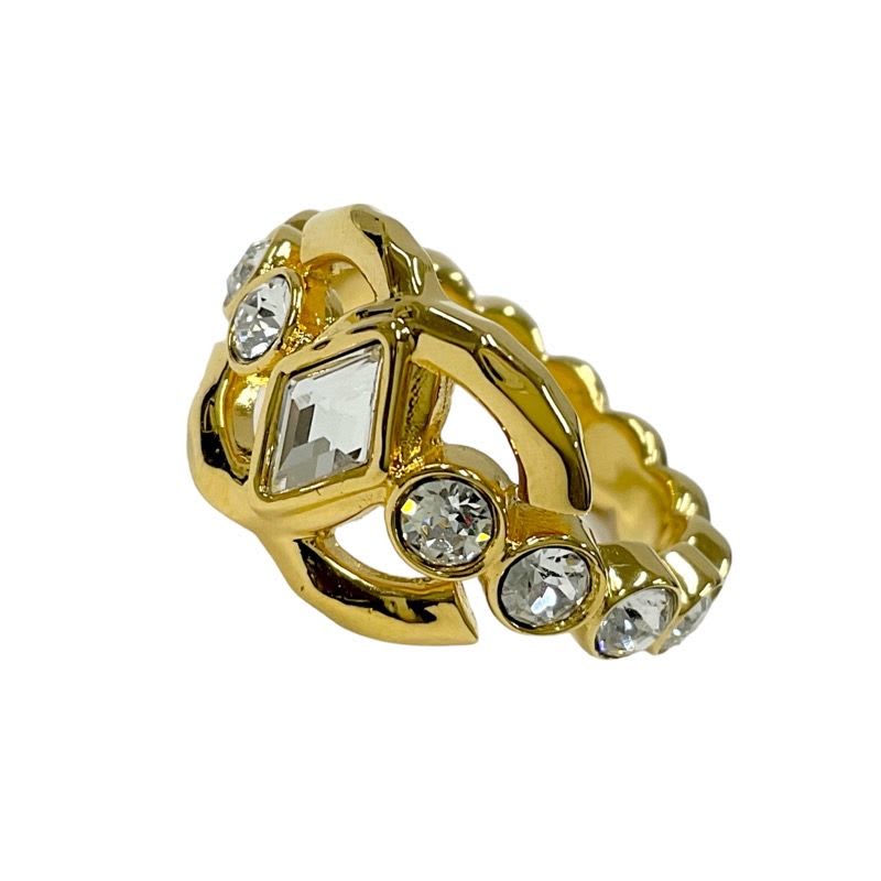Chanel Ring Coco Mark Rhinestone — view 5