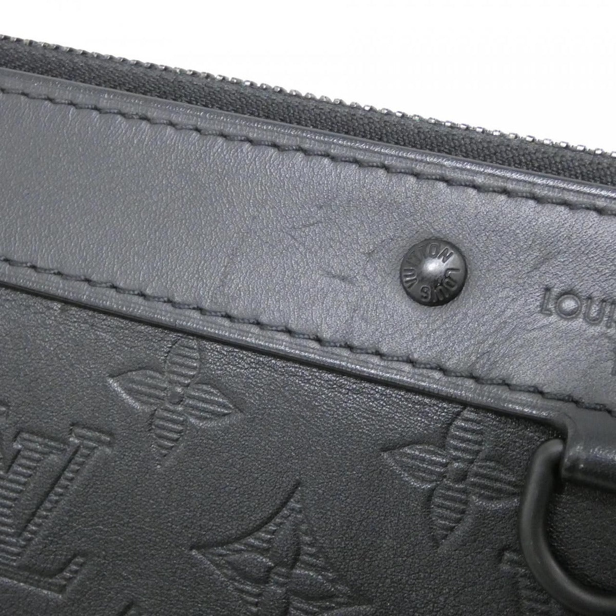 Louis Vuitton Monogram Shadow Pochette Discovery Clutch — view 4