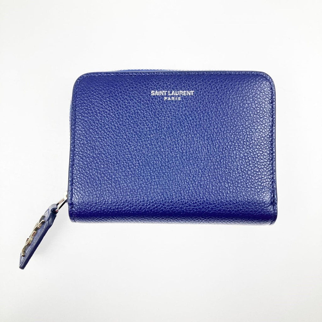 Saint Laurent Bifold Wallet and Cloth Bag Blue — view 2