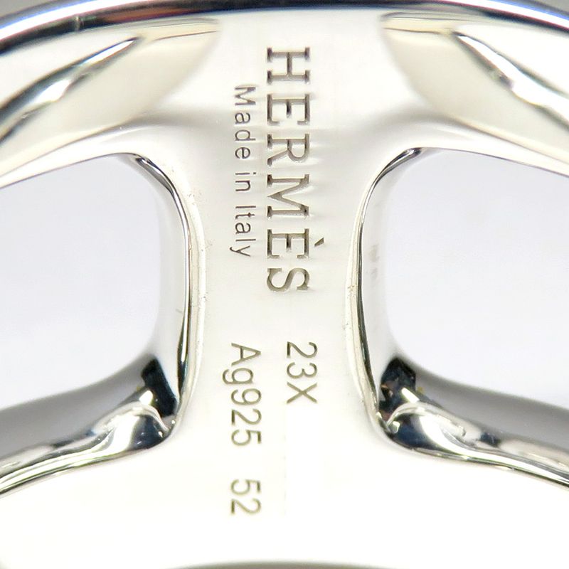 Hermes Ring Osmozu PM 52 no 12 AG 925 Hshape Silver 2023 — view 8