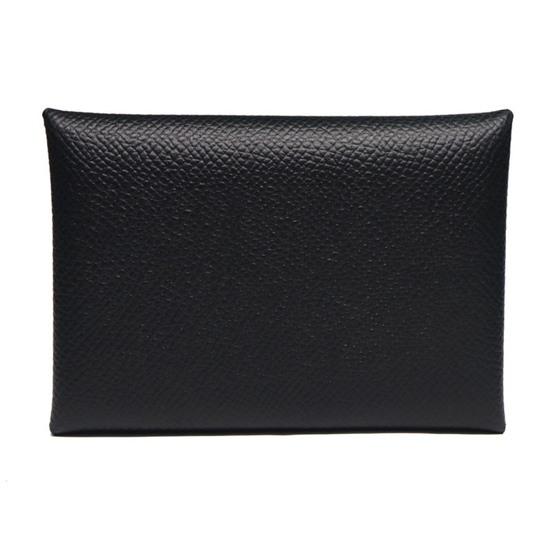 Hermes Calvidio Veau Epsom Black Coin Case Card — view 3