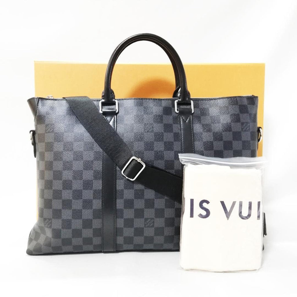 Louis Vuitton Anton 2-Way Tote Shoulder Black