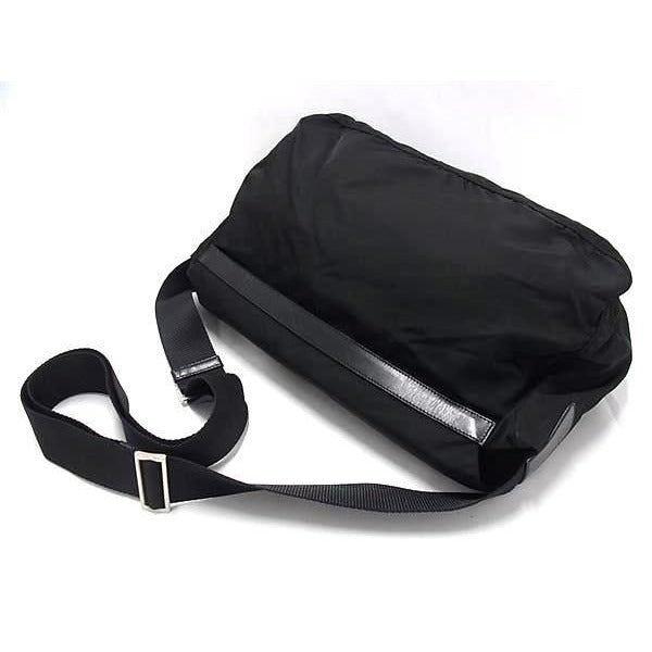 Prada Shoulder Bag Triangle Logo Bt1738 Black Tessuto Nylon — view 4