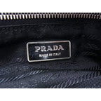 Prada Shoulder Bag Triangle Logo Bt1738 Black Tessuto Nylon — view 7