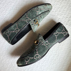 Gucci Jordane GG Pattern Horsebit Loafers Velvet Velour 35 1 2 — view 5