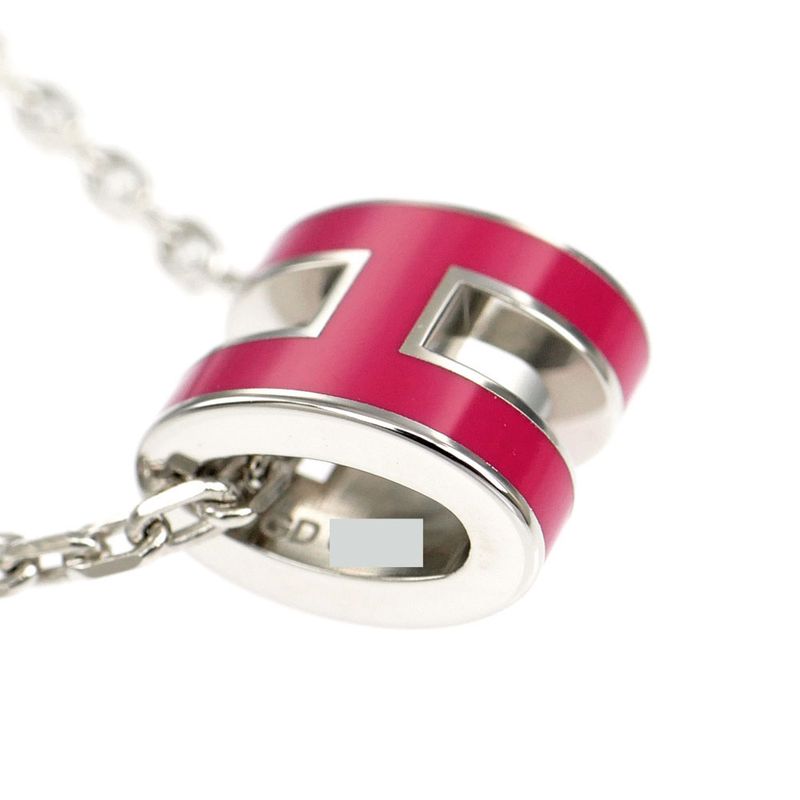 Hermes Necklace Pop Ash Mini Pendant Le Jugalante Silver Color Accessori — view 4