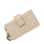 Christian Dior Card Case Beige Lady Cannage — view 2