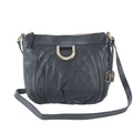 Gucci Guccissima Abbey Leather Shoulder Bag Crossbody Tote Black