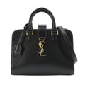 Saint Laurent Baby Cabas 2-Way Hand Shoulder Bag Leather Black