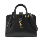 Saint Laurent Baby Cabas 2-Way Hand Shoulder Bag Leather Black