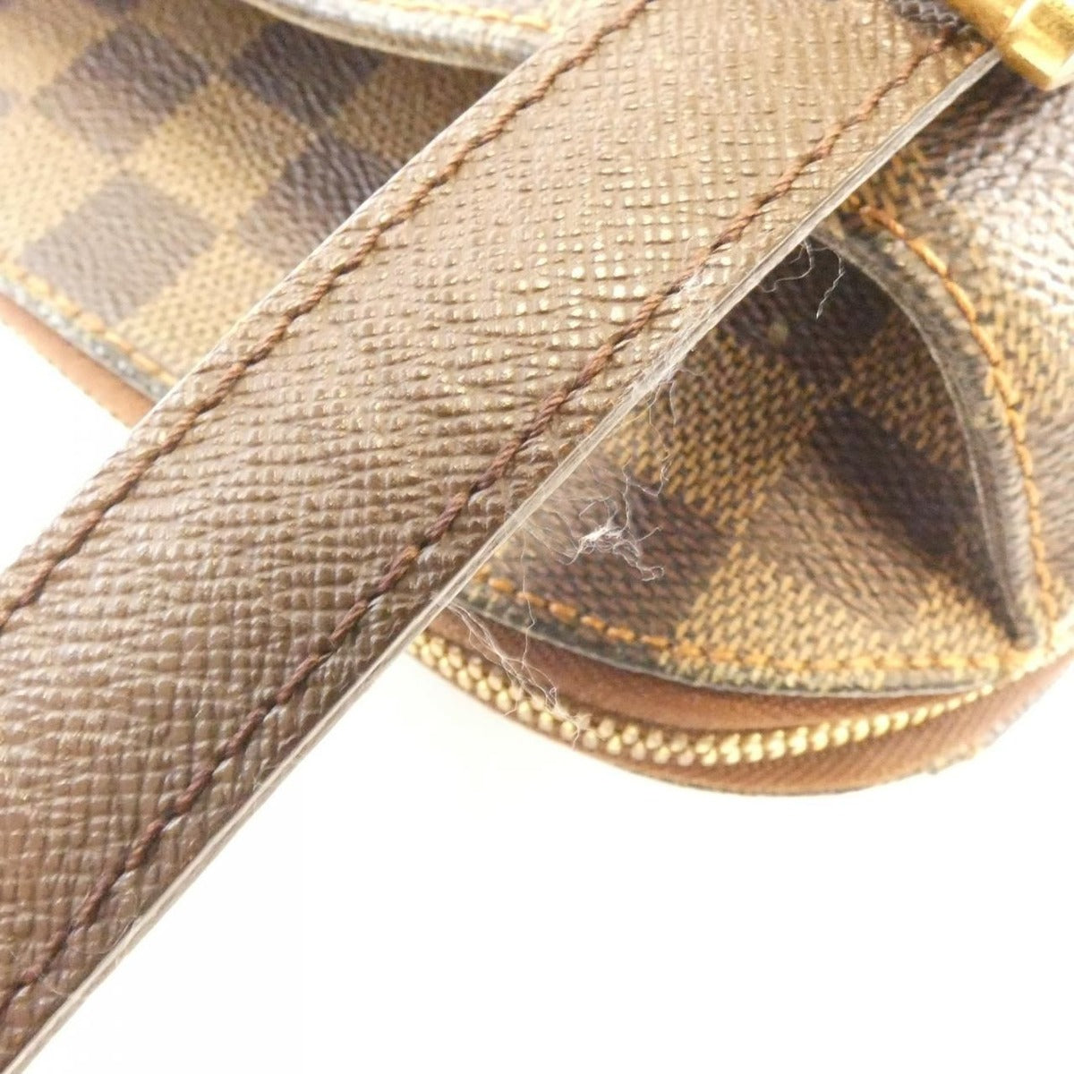 Louis Vuitton Damier Belem MM Shoulder Bag Ebene — view 8