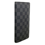 Louis Vuitton Wallet Damier Graphite Portefeuille Brazza Black Gray — view 2