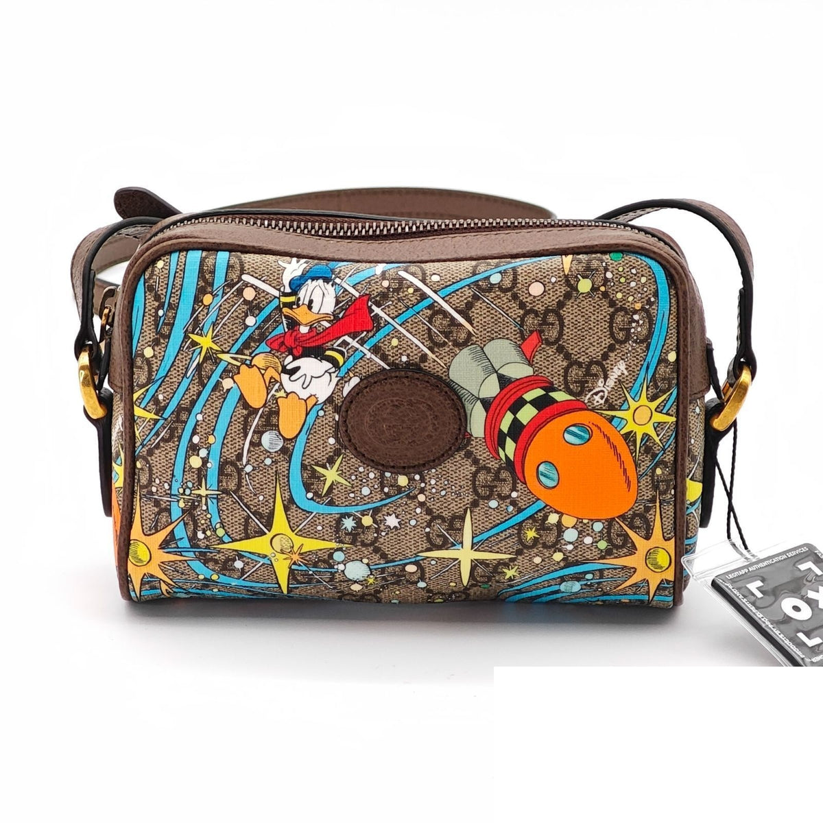 Gucci Donald Duck Shoulder Bag Colorful Beige Disney — view 2