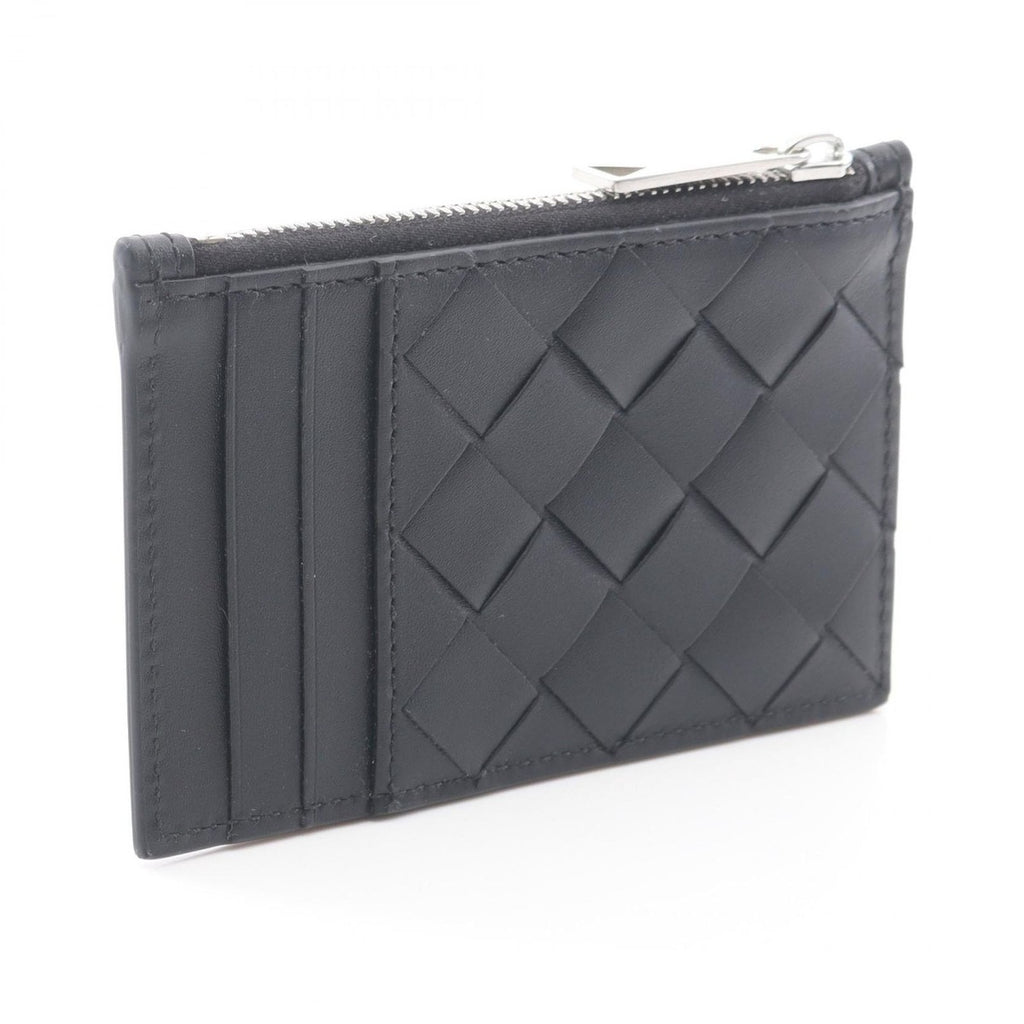 Bottega Veneta Coin Case Intrecciato Fragment Black — view 2