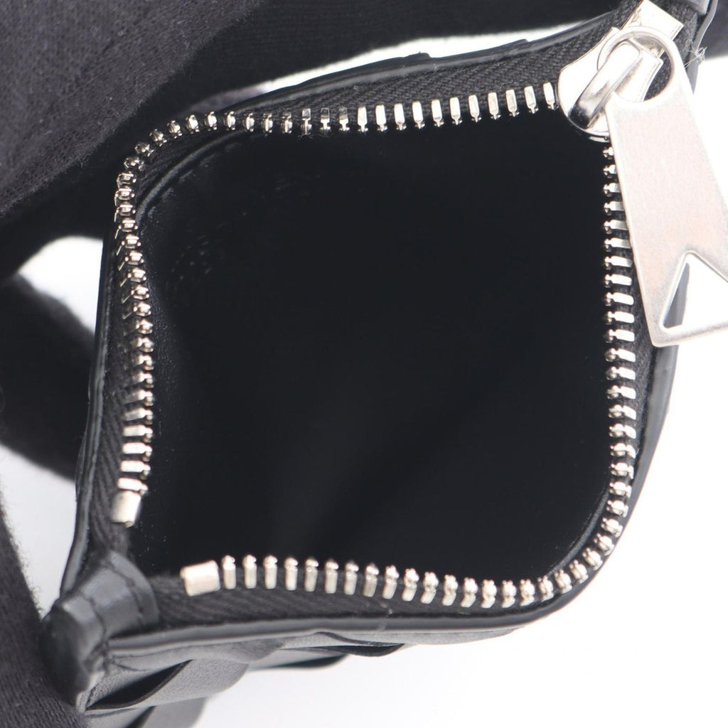 Bottega Veneta Coin Case Intrecciato Fragment Black — view 3