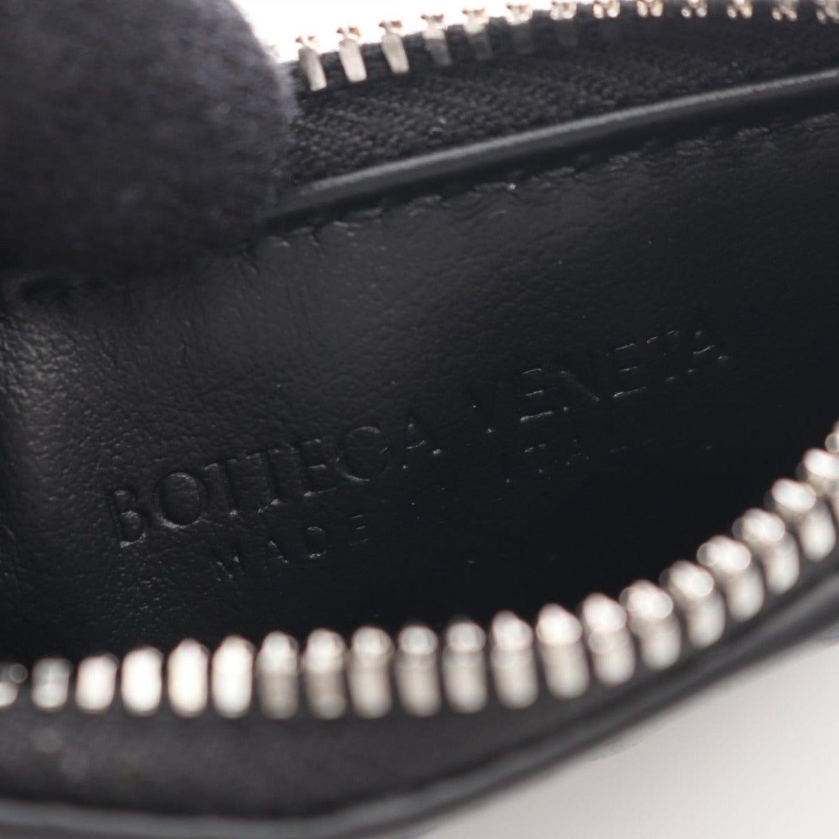 Bottega Veneta Coin Case Intrecciato Fragment Black — view 4