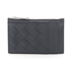Bottega Veneta Coin Case Intrecciato Fragment Black