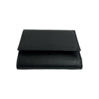 Prada Logo Saffiano Leather Trifold Wallet Mini Coin — view 6