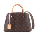 Louis Vuitton Monogram Montaigne BB 2-Way Bag Brown