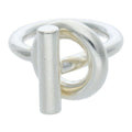 Hermes Echappe MM Croisette Silver Ring 48 8