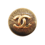 Chanel Vintage CC Logo Circle Brooch Round