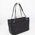 Chanel Quilted Caviar Leather Chain Tote — view 2