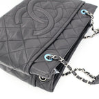 Chanel Quilted Caviar Leather Chain Tote — view 8