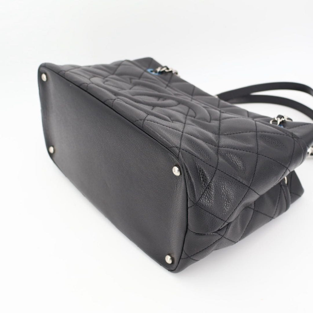 Chanel Quilted Caviar Leather Chain Tote — view 9