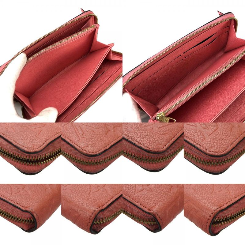 Louis Vuitton Long Wallet Monogram Empreinte Blossom Pink Gold Hardware — view 8