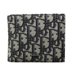 Dior Oblique Bifold Wallet Blue
