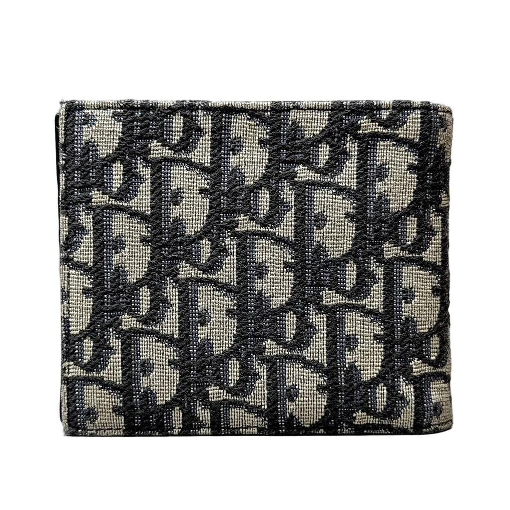 Dior Oblique Bifold Wallet Blue — view 2