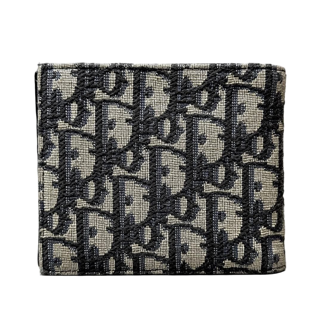 Dior Oblique Bifold Wallet Blue — view 2