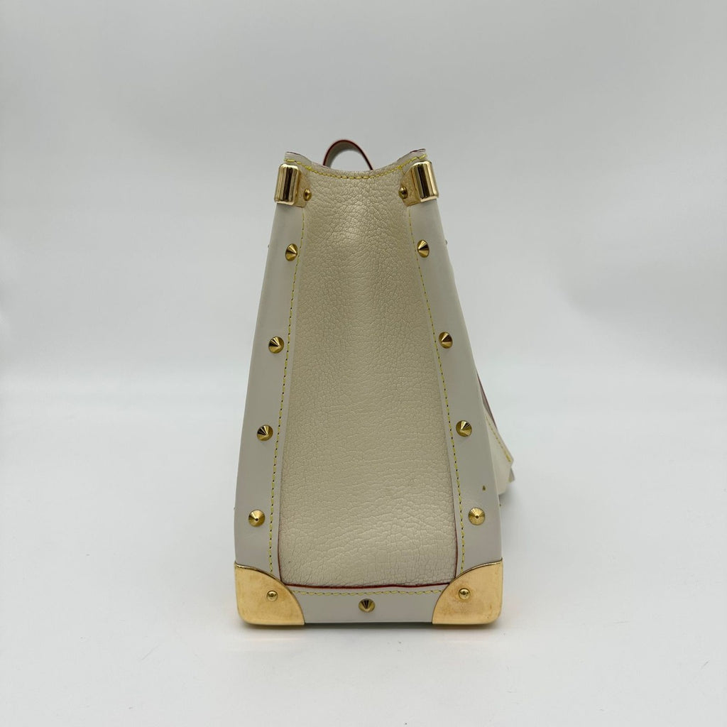 Louis Vuitton Fabreau Handbag Suhali Goatskin Bronne A4 Flap — view 3