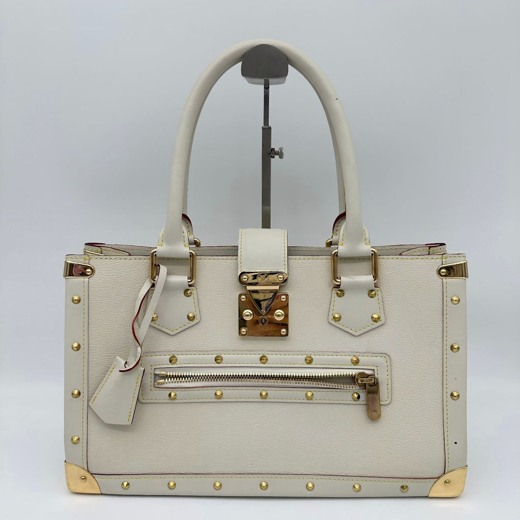 Louis Vuitton Fabreau Handbag Suhali Goatskin Bronne A4 Flap