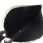 Fendi Shoulder Bag FF Logo Off White Leather — view 3