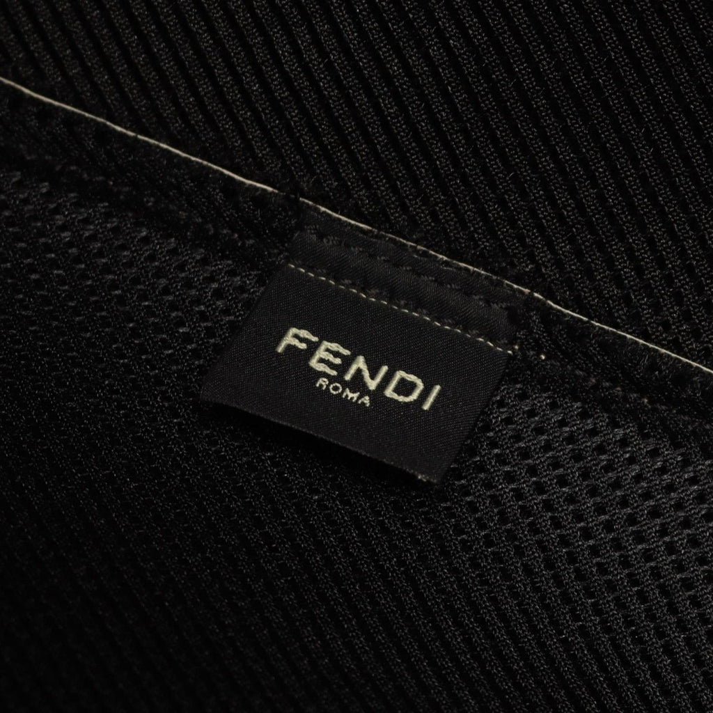 Fendi Shoulder Bag FF Logo Off White Leather — view 4