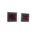 Chanel Earrings CC Logo Black Metal Color Stone