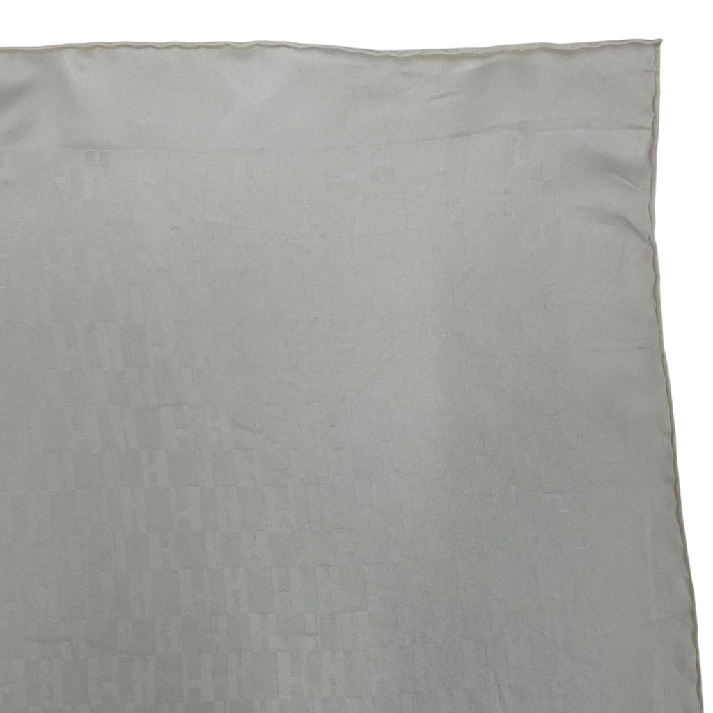 Hermes Scarf Handkerchief 100% Silk H Pattern White — view 3