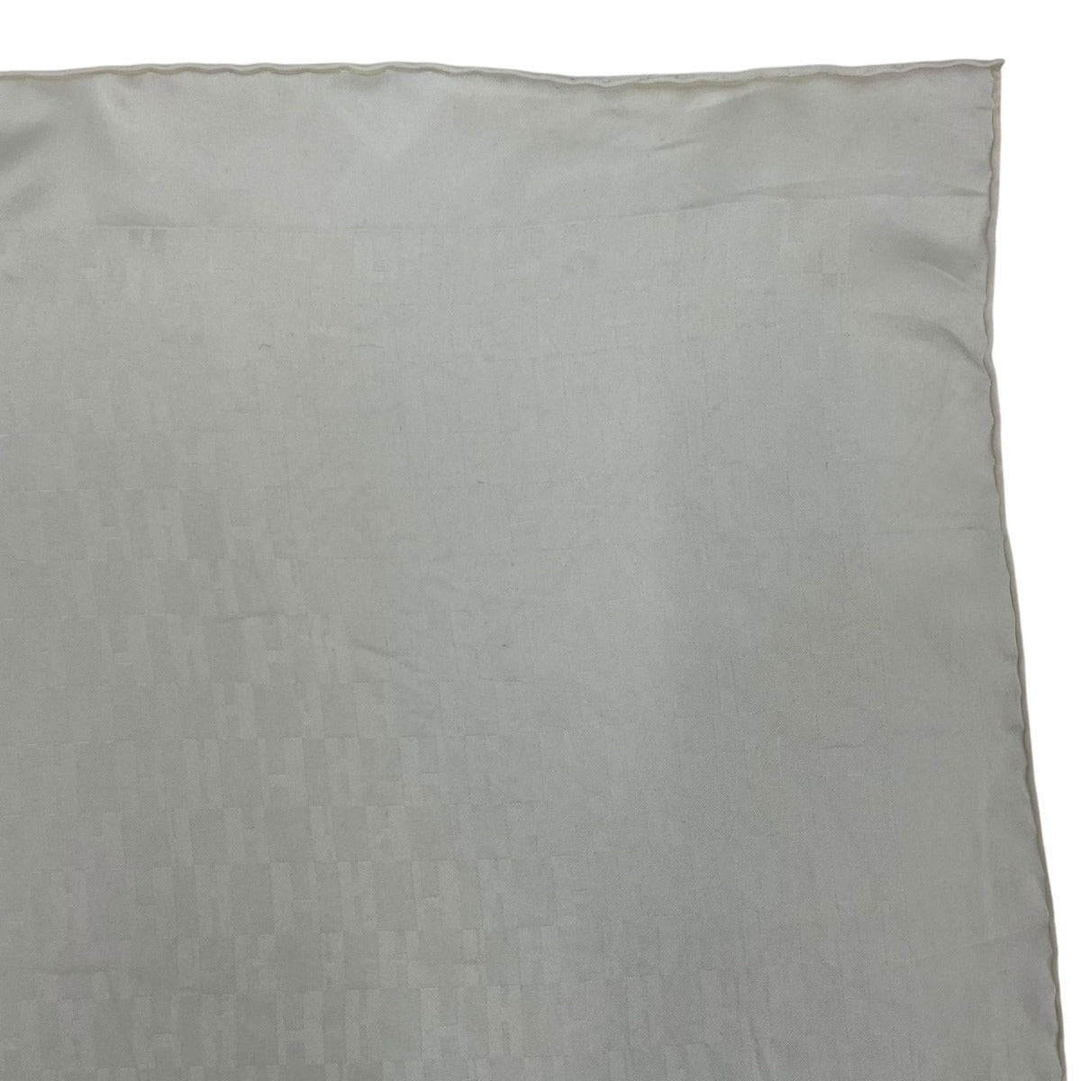 Hermes Scarf Handkerchief 100% Silk H Pattern White — view 3