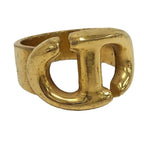 Christian Dior Ring CD Logo Plated GP Gold Size — view 2