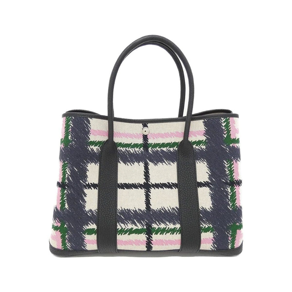 Hermes Tartan Cross Garden Party 36 cm Bag