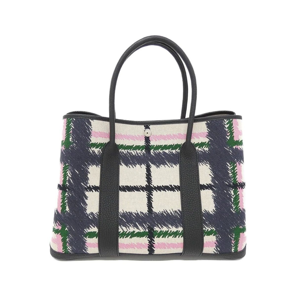 Hermes Tartan Cross Garden Party 36 cm Bag