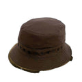 Hermes Bucket Hat Brown Beige Cleaned Hat Cotton