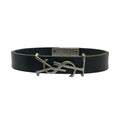 Saint Laurent Cassandra Bracelet Bangle Accessories YSL Logo Leather