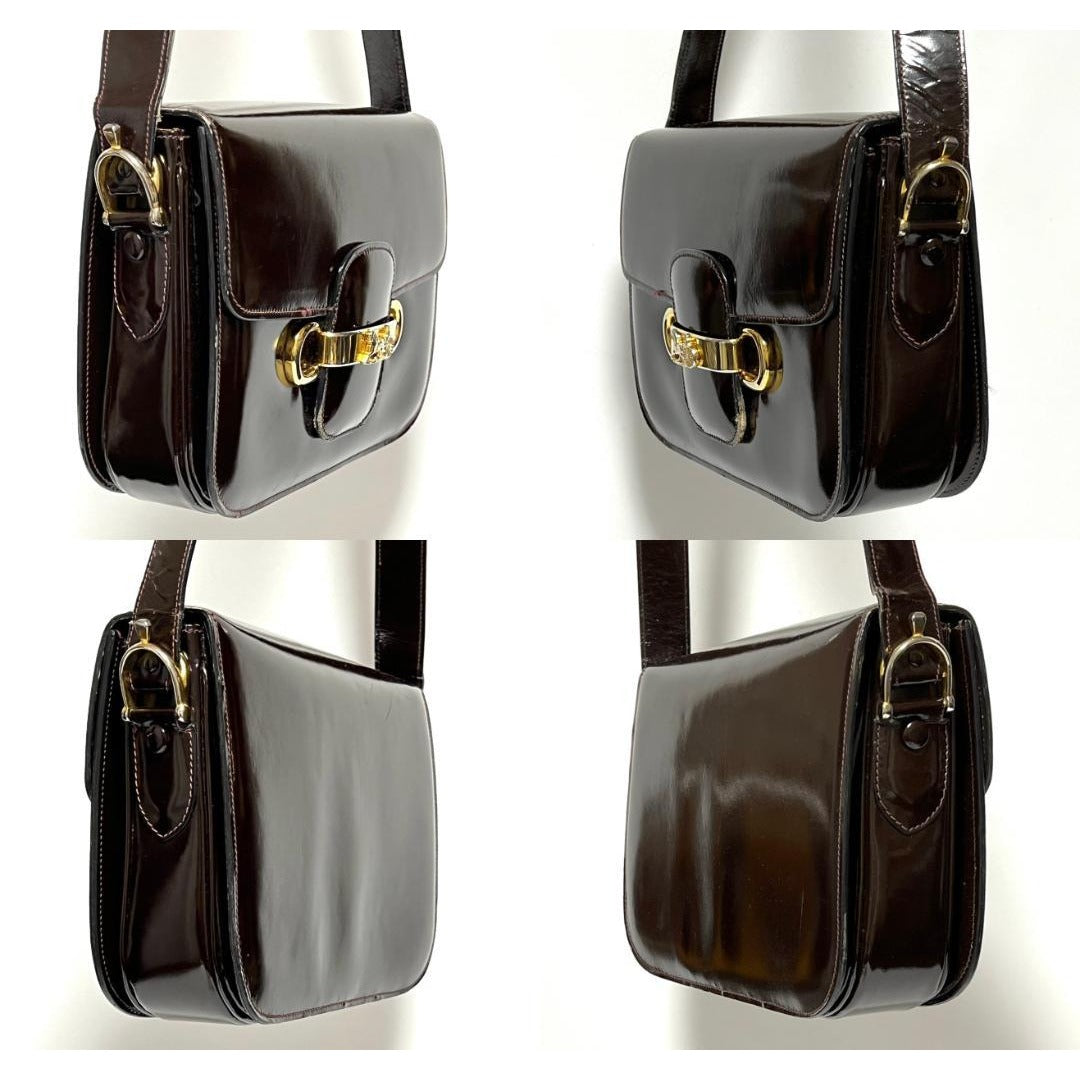 Celine Vintage Carriage Hardware Shoulder Bag — view 4